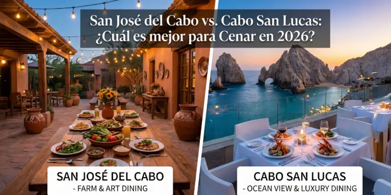 San José del Cabo vs. Cabo San Lucas: ¿Cuál es mejor para Cenar en 2026?
