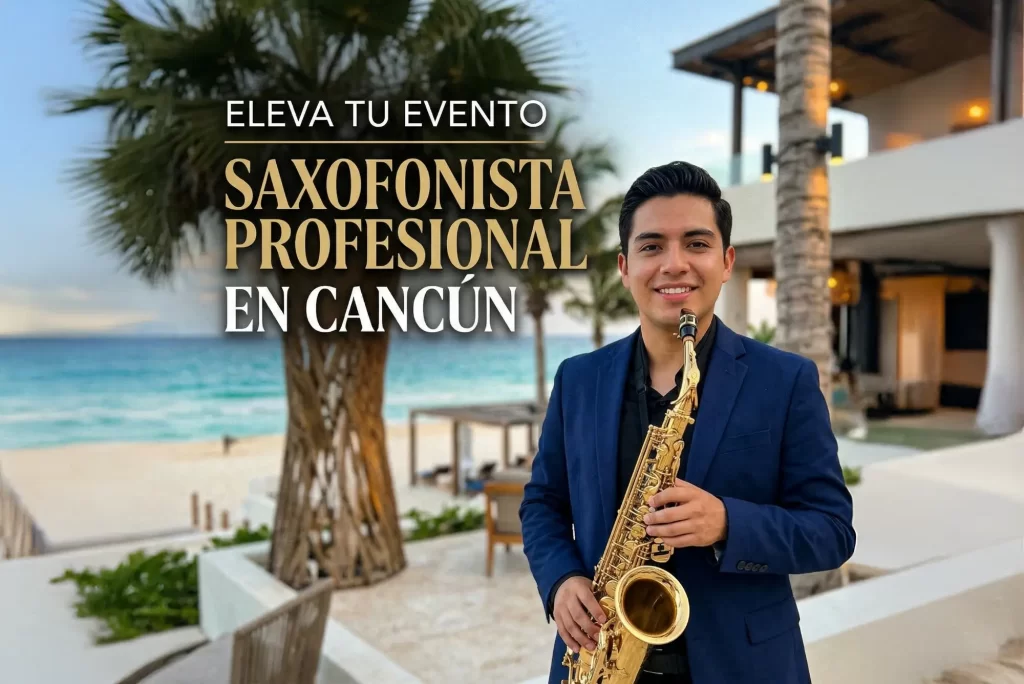 Saxofonista en Cancún: Eleva tu Evento con Música Profesional de Conservatorio