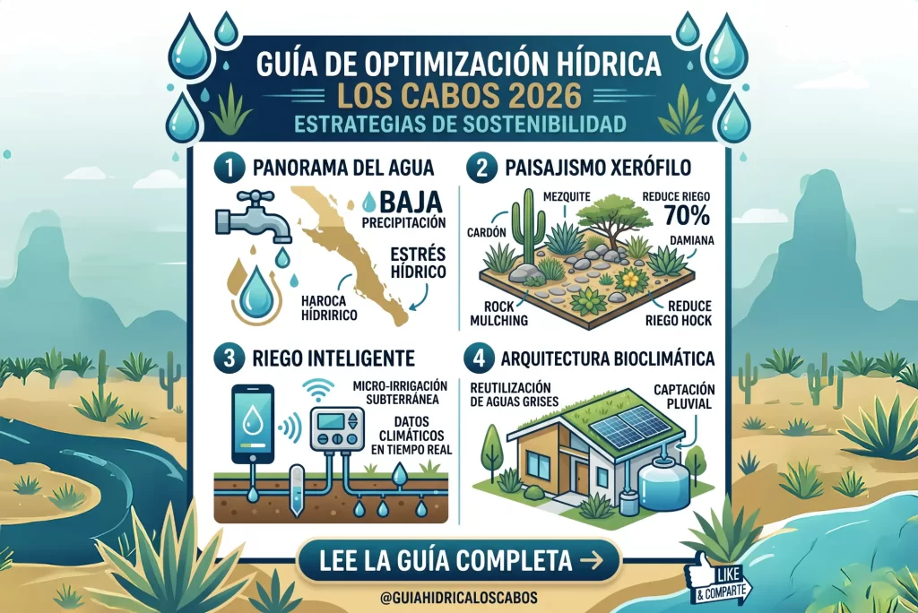Guía de Optimización Hídrica en Los Cabos: Estrategias de Sostenibilidad 2026