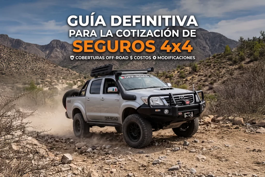 Guía Definitiva para la Cotización de Seguros 4×4: Coberturas Off-Road, Costos y Modificaciones